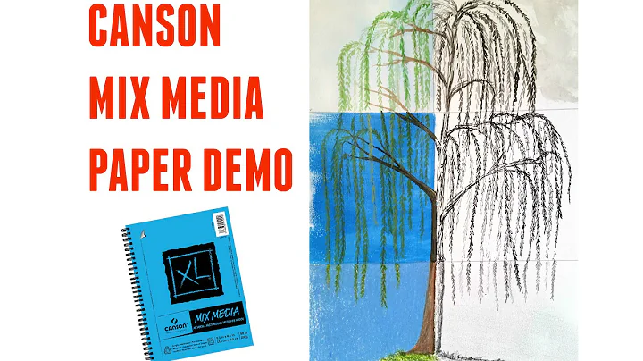 Canson Mix Media Paper Art Demo And Review