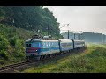 Электровоз ЧС2-415 с пассажирским поездом на перегоне Николаев-Днестровский - Щирец-2