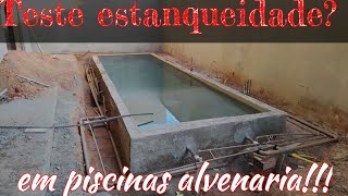 #021 Teste estanqueidade piscina  , testes pressão tubulação hidráulicas