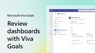 Review dashboard with Microsoft Viva Goals screenshot 4