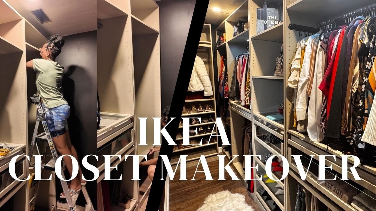 IKEA Closet Makeover on a Budget | From Demo to Dream Closet ...