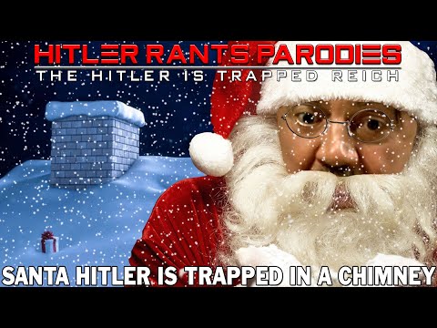 Santa Hitler is trapped in a chimney