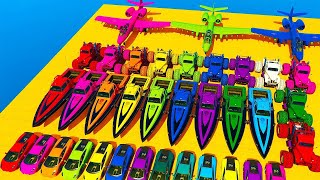 GTA V Mega Ramp Boats, Cars, Motorcycle with Trevor and Friends New Stunt Map Challenge screenshot 5