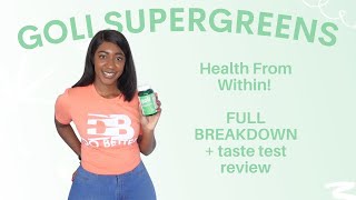 Goli Supergreens breakdown and taste review! | Goli Super Greens - let's talk about it!