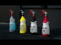 Ассортимент химостойких опрыскивателей MaxShine Heavy Duty Chemical Resistant Trigger Sprayer