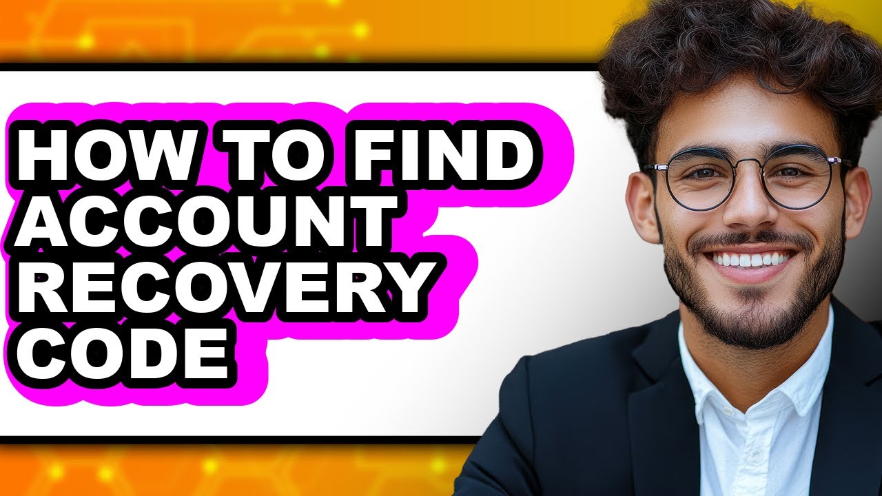 How to Find Account Recovery Code - Step by Step - YouTube