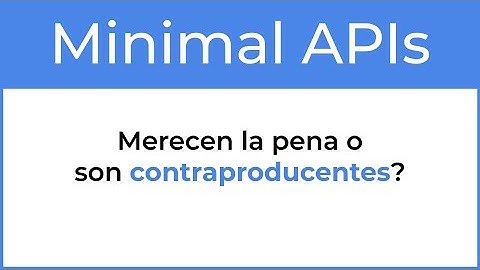 Minimal apis en C# | crear api rest C# NET 6