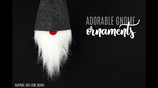 DIY Gnome Ornaments Scandinavian Tomte Nisse