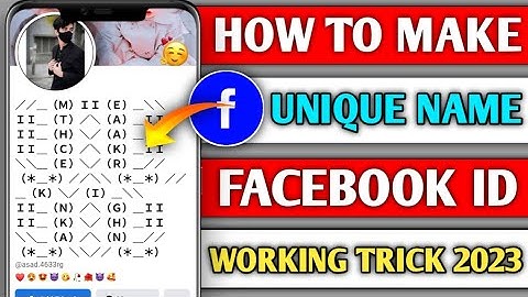 How to Make Unique Name Account on Facebook 2023 | Create New Unique Name Facebook Account 2023