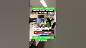 Latest internships and jobs in data analytics! Check pinned comment🔥🔥