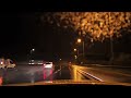 A quiet drive through calm night roads