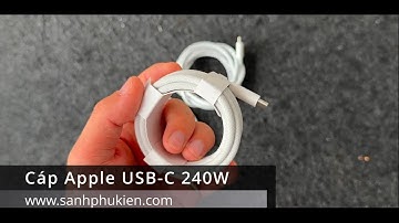 #13 Review nhanh Cáp sạc Apple 240W bện Dù chính hãng - Có nên mua hiện tại 2024 không?