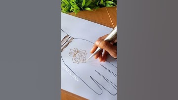 Aesthetic lotus mehndi design || #mehndi #mehndidesign #lotus #tutorial #shorts #ytshorts