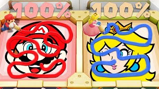 Мульт Super Mario Party Minigames Mario Vs Peach Vs Wario Vs Donkey Kong Master Difficulty