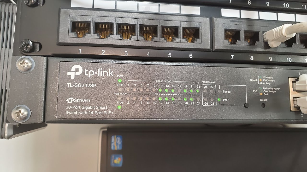 TP-Link TL-SL2428P V4 24 Port Fast Ethernet Smart Managed PoE Switch 24  PoE+ Ports @250W, w/ Gigabit Ports Combo SFP Slots Omada SDN Integ 