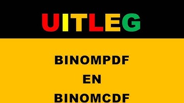 binompdf en binomcdf