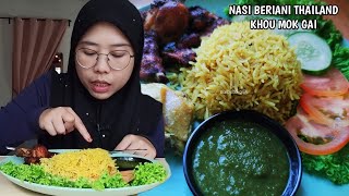 Nasi briyani thai & ayam goreng berempah | khou mok kai thai chicken briyani