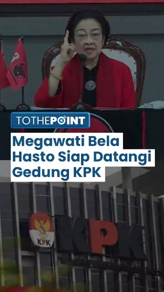 Megawati Bela Hasto, Siap Datangi Gedung Merah Putih KPK!
