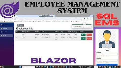 Employee Management System using Blazor and SQL Server | EMS