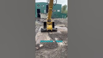 He uses track chain for cleaning | #shorts  #youtubeshorts #facts #jcbconstruction