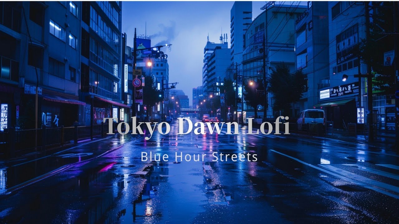 Tokyo Dawn Lofi — Chapter 3: Blue Hour Streets 💙 | Peaceful Focus Beats
