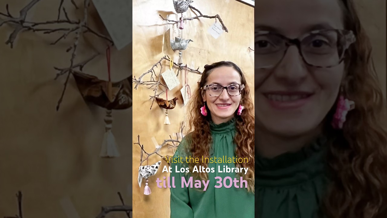 The Messenger of Peace Installation #peace #crane #losaltoslubrary #california #peoplearoundus2024