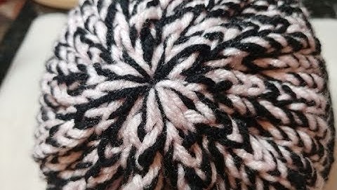 Flat Drawstring Bind Off for a Loomed Hat