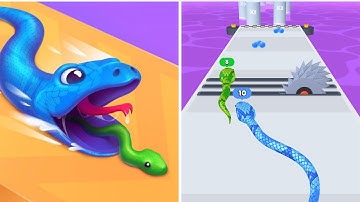 Snake Run Race・3D Running Game - New Release - Hyper Casual - Gameplay Walkthrough (iOS & Android)