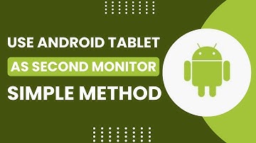 Use any Android Tablet as a Second PC Monitor