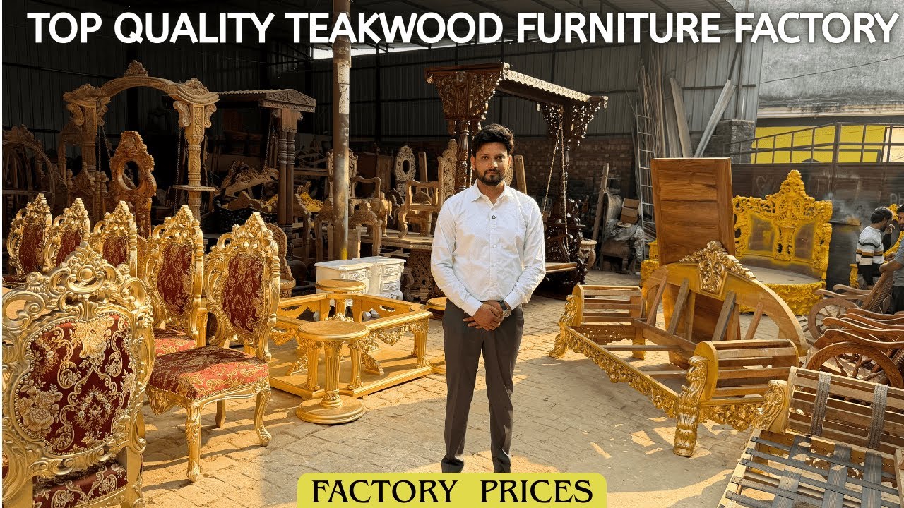 Unique carving Furniture in Top Quality Teakwood from Factory at Half Prices | Royal Bed Sofa Dining