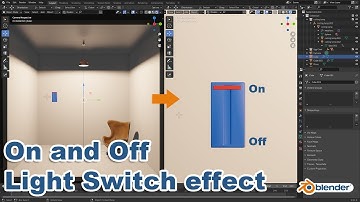 On and Off Light Switch Effect In Blender 2.91