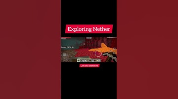 Exploring Nether in Minecraft #minecraft #minecraftsurvival #netherlands #hunting #netherportal