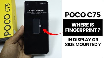 Does Poco C75 Have Side Mounted Fingerprint or In Display Fingerprint?