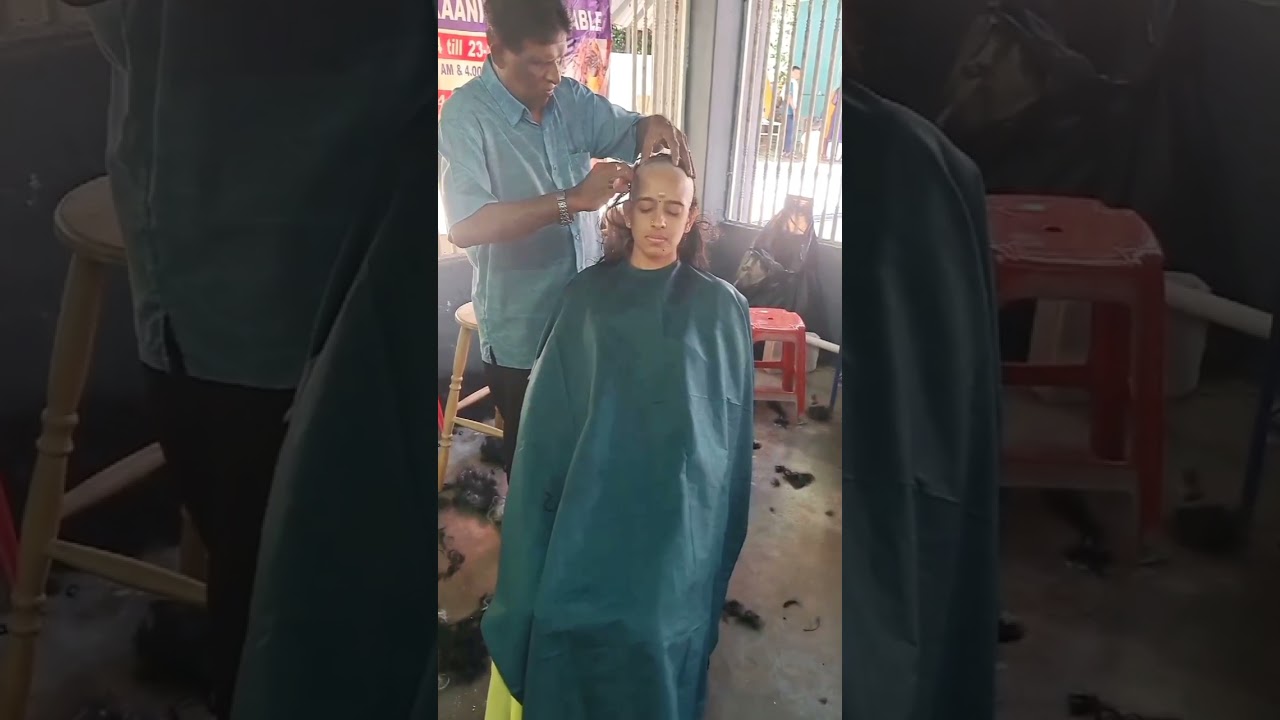 Beautiful girls headshave thaipusam...