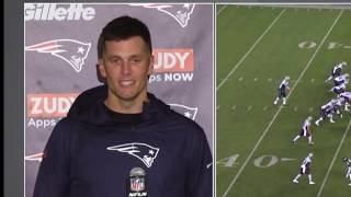 Tom Brady reacts to Patriots&#39; dominant shutout win on &#39;MNF&#39;