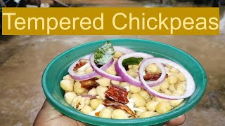 Tempered Chickpeas | Village Food | Healthy Breakfast | Easy to Cook