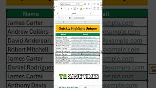 Quickly Highlight Unique Values in Excel | Identify Unique Data Instantly ⚡