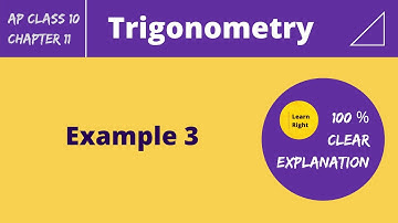 Chapter11-Trigonometry [ Example 3 ]( Important! ) | AP 10th Class Mathematics | Learn Right