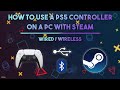 How To Use A PS5 Controller On A PC Using Steam - Wired / Wireless