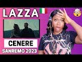 LAZZA - CENERE (Sanremo 2023) REACTION!!!😱 #sanremo2023