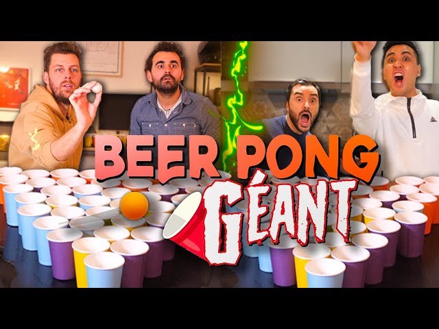Le jeu du beer pong, visez les gobelets pour gagner