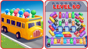 Bus Out Level 60 Game Walkthrough || Bus Out - Bus Jam Puzzle Game