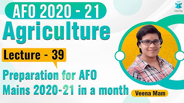 Strategy Session l Static for AFO Mains I Lecture 39 l Preparation for AFO Mains 2020-21 in a month