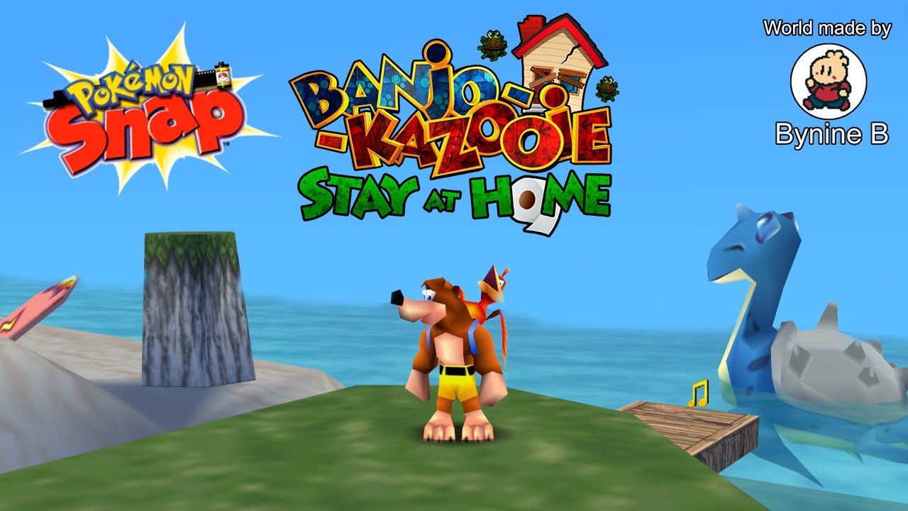 SUPER MARIO 64 in BANJO KAZOOIE Stay At home 