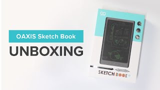 Oaxis Sketch Book Unboxing (Black) – Portable Electronic Sketch Pad with Instant Digitization