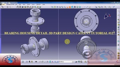 BEARING HOUSING || CATIA V5 3D PRACTICE DRAWING || BASIC TUTORIALS FOR BEGINNERS #127