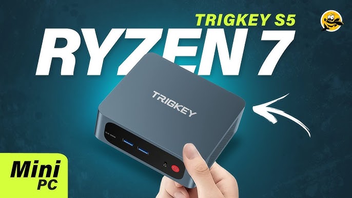  TRIGKEY AMD Mini PC Ryzen 5 W11 Pro Desktop 6C12T 5560U 16G  DDR4 500G NVME SSD Mini Computer