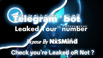 ⚠️ WARNING: Telegram Username to Number Bot EXPOSED (Full Investigation)