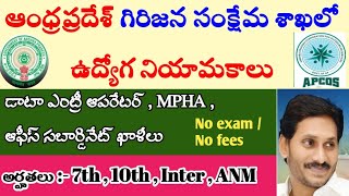 AP గిరిజన సంక్షేమ శాఖలో ఔట్సోర్సింగ్ ఉద్యోగ నియామకాలు| AP Latest APCOS jobs notifications | AndhraTV