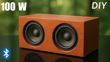 How to Make 100W Bluetooth Speaker at Home | Super Loud Bass DIY Speaker🔥